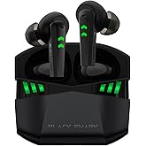 Black Shark Wireless Earbuds with 35ms Ultra-Low Latency, Gaming Bluetooth Earbuds with Premium Sound, Bluetooth 5.2, 10mm Drivers, 4 Hyperclear Mics, IPX5 Waterproof, 20H Play Time, Comfort Fit