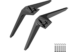MOTIEXIC Metal TV Legs for LG TV Stand Base, Only for 70" 75" LG TV Legs 70UJ6570 70UK6550PUA 70UM7370 75UJ6500 75UJ6470 75UJ6470UC 75UN7370PUC 75UJ657AUB 75UJ6570A 75UJ6450 70UM7370PUA 70UN6955ZUC 70UN7070