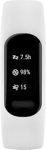 Garmin vívosmart 5 Smart Health & Fitness Tracker Small/Medium White view 2
