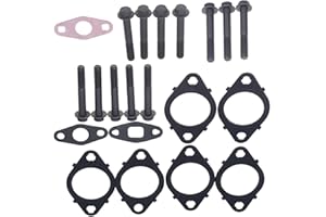THCBME New Exhaust Manifold Gaskets with Bolts 3937479 for Cummins ISL, ISL-G, QSL, ISC, QSC, 8.3L, 8.9L,