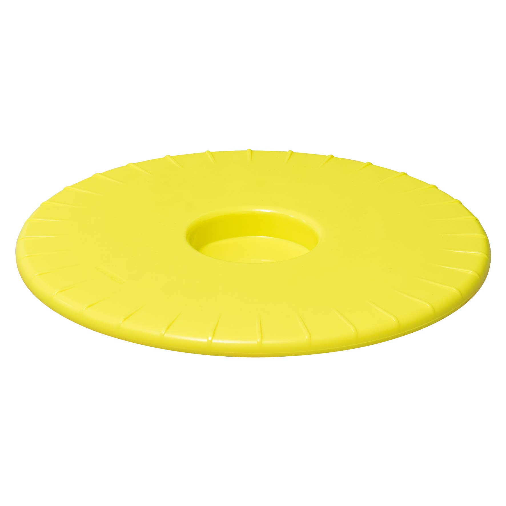 WAGNER Plant trolley ULTRAFLAT Ø 30 x 2,5 cm I Plant trolley for indoor use I Extra flat container trolley made of ABS synthetics, water-repellent, sunny yellow I Load capacity 100 kg - 20044201