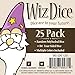 Wiz Dice Bulk Random Polyhedral Dice (D4-25 Pack) - Polyhedral Role Playing Dice in Unique Colors - DND Accessories for TTRPG Dice Games - Ideal Roleplaying Game Dice