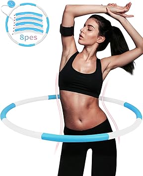 Hula Hoop Fitness, DUTISON Hula hoop adulto 8 section extraíble ...