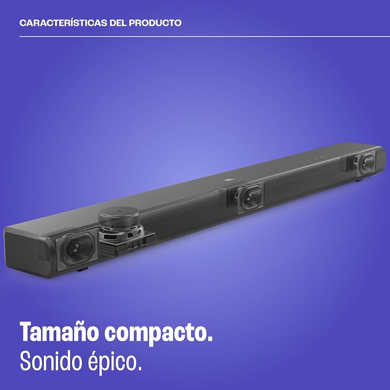 JBL Cinema SB 550 Barra de som de 3.1 canais com subwoofer integrado para graves profundos e 250 watts de Dolby Audio para uma experiência de audição de qualidade, preto, EU Plug (tipo C)