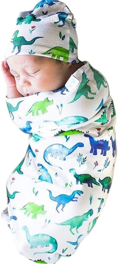 dinosaur swaddle set