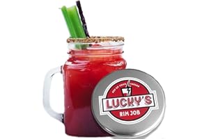 Lucky’s Speed Sauce 8oz Rim Job Spicy Salt Caesar Rimmer for Caesars, Bloody Marys, Cocktails - Premium Glass Rimming Seasoni