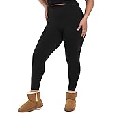 SINOPHANT Plus Size Fleece Lined Leggings for Women, High Waisted Thermal Winter Thick Yoga Pants