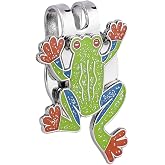 Moofey Golf Ball Marker Hat Clip, Metal Mini Magnetic Hat Clip, Tree Frog | Hat Brim Clip, Clips onto the Brim, Made of Iron, Shape Funny Ball Markers for Golf Training
