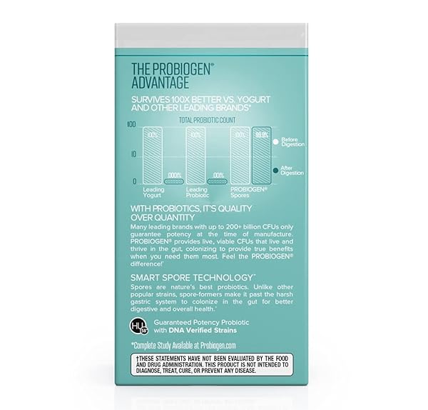 PROBIOGEN STRESS & MOOD BALANCE PROBIOTIC ASHWAGANDHA SUPPLEMENT, 120 COUNT