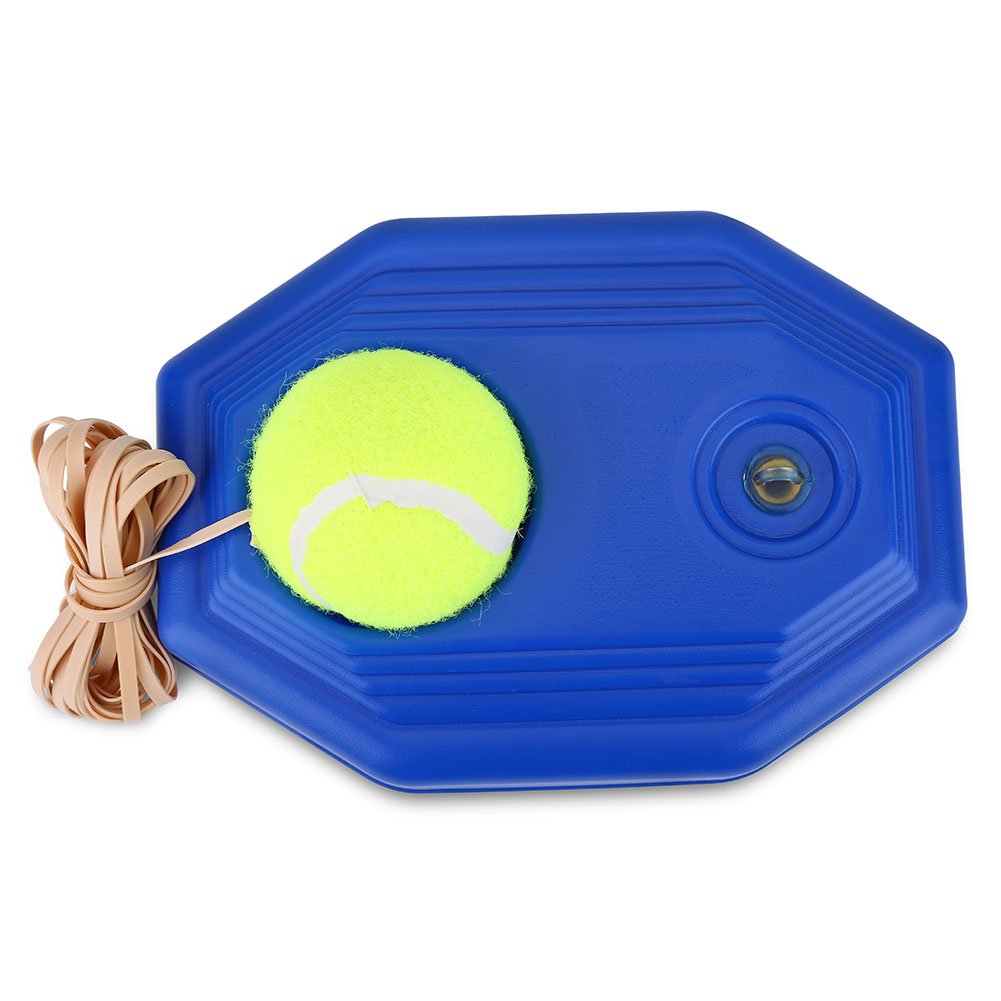 Bnineteenteam Tennis Ball Trainer, Portable Rebound Base, Durable Rubber Elastic Rope, Compact Design for Home, Gym, Grass, Tennis Club, Match Preparation