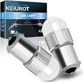 Keiurot 1156 89 93 LED Bulb 12V 24V for RV &amp; Landscape Light White 2pcs | 10-30V AC/DC Wide Voltage, Flicker-Free IC Driver, BA15S 93 89 Bulb for RV Interior, Desk Lamps, Patio Pathway, Marine Boat