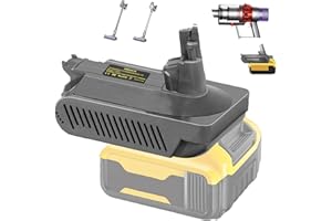 Laimiao V10 Battery Adapter for Dyson Vacuum Cleaner, Convert for Dewalt 20V Lithium Battery to for DYS.on V10 Handheld Vacuu