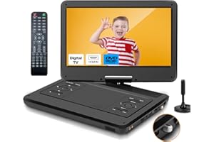 Feihe 16.5" Inch Portable TV/DVD Player Combo with 14" HD Swivel Screen and Digital Tuner,HDMI Input, Built-in Battery, Dual Stereo High Volume Speakers, DVD Player with Remote