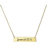 Memgift Christian Bar 𝐍𝐞𝐜𝐤𝐥𝐚𝐜𝐞 Bible Verse Faith Jewelry Baptism Christmas Birthday 𝐆𝐢𝐟𝐭 𝐟𝐨𝐫 𝐖𝐨𝐦𝐞𝐧