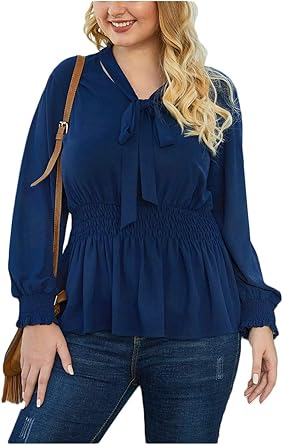 business tops for plus size