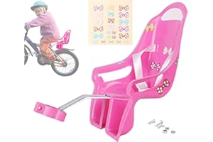Doll Bike Seat, Decorative Bikes Chair for Dolls with Stickers, Doll Bike Seat Attachment Accessory Girl Dolls Accessories