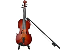 Violin Desktop Decor, Miniature, Wooden, Exquisite Workmanship, Decoration for Music Room/Music Store, for Adults and Childre