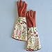 Leather Rose Gardening Gloves Women Long Pruning Sleeve Gardening Gloves Thornproof Mother or Grandma Gardening Gifts YLST01