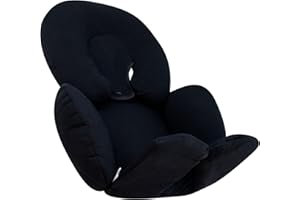 JYOKO Kids Reducer Cushion Infant Head & Baby Body Support Antiallergic 100% Cotton (Head and Body Support, Black Series) 2 Parts