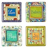 Joyful Garden Inspirational Fridge Magnet Set (4)