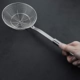 YFWOOD Strainer Skimmer Spider Ladle Stainless Steel 18cm 44cm Handle view 5
