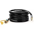 WADEO 12 FT Propane Quick Connect Hose For RV To Gas Grill, 1/4" Quick