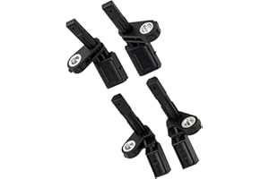 OVANOH Front Left+Right Rear Driver+Passenger Side ABS Wheel Speed Sensor Compatible For Audi A3 TT 2006-11 VW Beetle Bora CC EOS Golf GTI Jetta Passat Rabbit Tiguan Seat Leon 08-18 4 Packs ABS Sensor