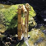 Aquascape Bamboo Fountain for Ponds, Container Water Gardens and Water Features, Deer Scarer, Shishi-odoshi Inspired, Poly-Resin | 78013