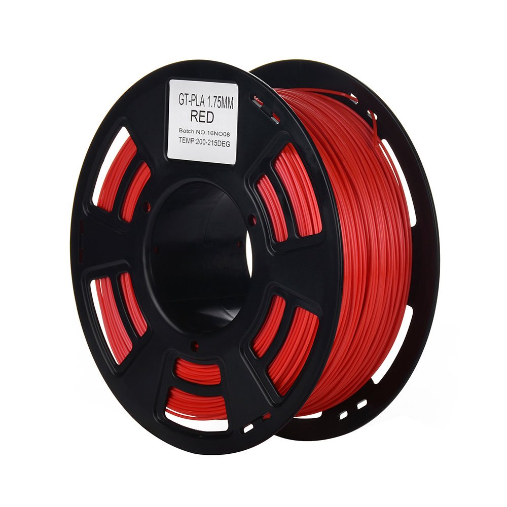 3D PLA Red Printing Filament, 1.75 mm Dimensional Accuracy +/- 0.05 mm, 2.2 LBS Spool