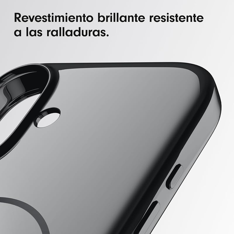 Funda para iPhone 16 Pro – MagSafe, Funda Resistente a los arañazos, Delgada, Interior de Microfibra – Negro Medianoche