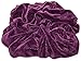 Chanasya Super Soft Warm Elegant Cozy and Decorative Velvet Fleece Aubergine Microfiber Throw Blanket (50