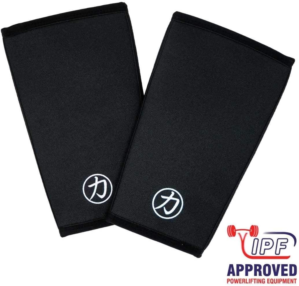 Strength Shop 7mm Inferno Neoprene Knee Sleeves - Black (Pair) - IPF Approved