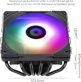 Thermalright AXP120-X67 Black ARGB Low Profile CPU Cooler AM4 AM5 Intel 1700 view 5