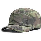 KCZAKA Camouflage Short Brim Baseball Caps Mens Quick Dry Unstructured Breathable Cap 5 Panel Ultra-Thin Umpire Hats K516