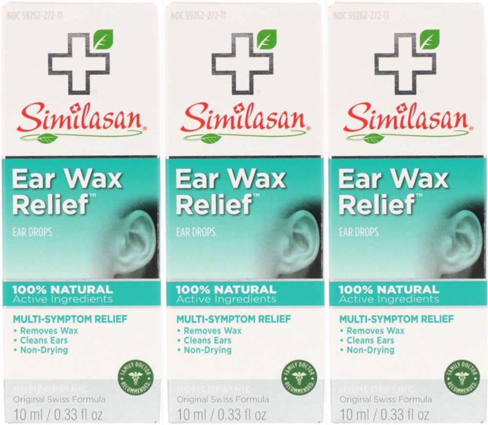 Similasan Ear Wax Relief Drops 10 ML (Value Pack of 3