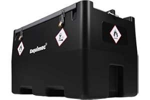 GENERIC Portable Fuel Transfer Tank 50 Gallon (Fuel Tank with 100W & 3200 RPM Transfer Pump,13 FT Power Cord) Gasoline & Diesel Transfer Tank