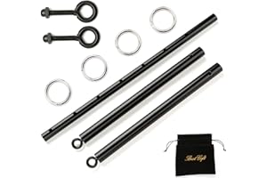 EXREIZST Black Adjustable Spreader Bar Set, Suitable for Sets Sports Training Fitness Gear Home Gyms Yage Sports