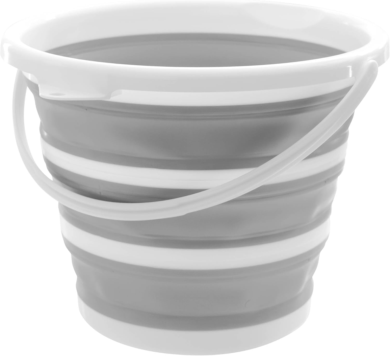 Powermaid Balde Retrátil de Silicone Multiuso - com Alça Dobrável - 10 Litros