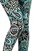 VIV Collection One Size Print Fashion Leggings, Underwater Paisley