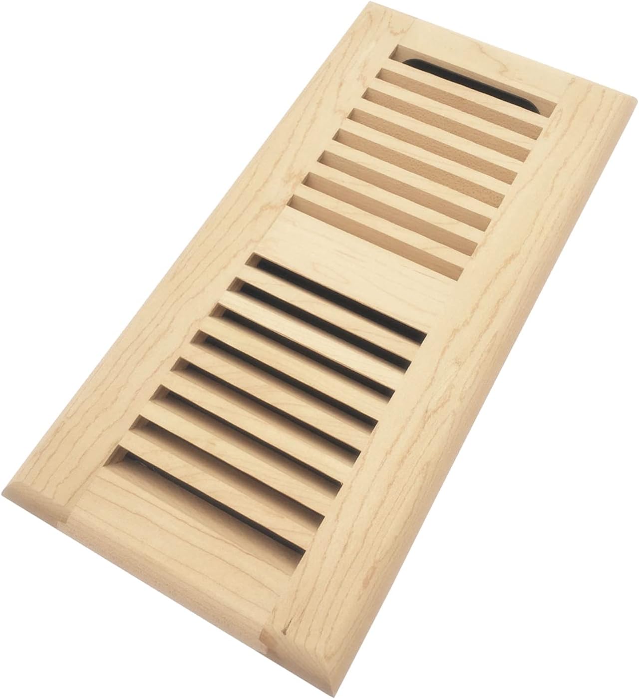 Registers, Grilles & Vents - Homewell Maple Wood Floor Register, Drop in Vent with Damper, 4x10 Inch, Unfinished