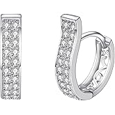 JOLCHIF Hoop Earrings for Women 14K Gold/Platinum Plated Dangle Earrings Hoop Earrings for Women Jewelry
