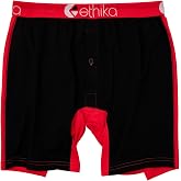 Ethika Boys Alternate, 92% Cotton, Looser Boxer Fit - Red Machine | 92% Cotton boys alternate with Looser Boxer Fit, Jacquard Waistband, and Button Fly