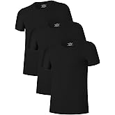 COLORFULLEAF Men's Undershirts Moisture-Wicking Stretchy Soft Crew Neck T-Shirts for Men