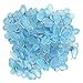 50pcs Wired Mesh Stocking Glitter Butterflies - Blue