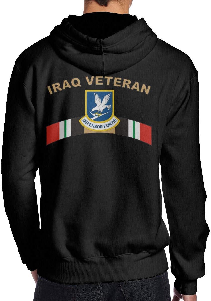 YNICKO Iraq Veteran Air Force Men's Pullover Hooded Sport Sweatshirt