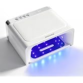 JODSONE Nail Curing Lamp U V LED Gel Nail Lamp with Arm Rest Magnetic Detachable Tray 4 Timer Modes LCD Display Infrared Sensor