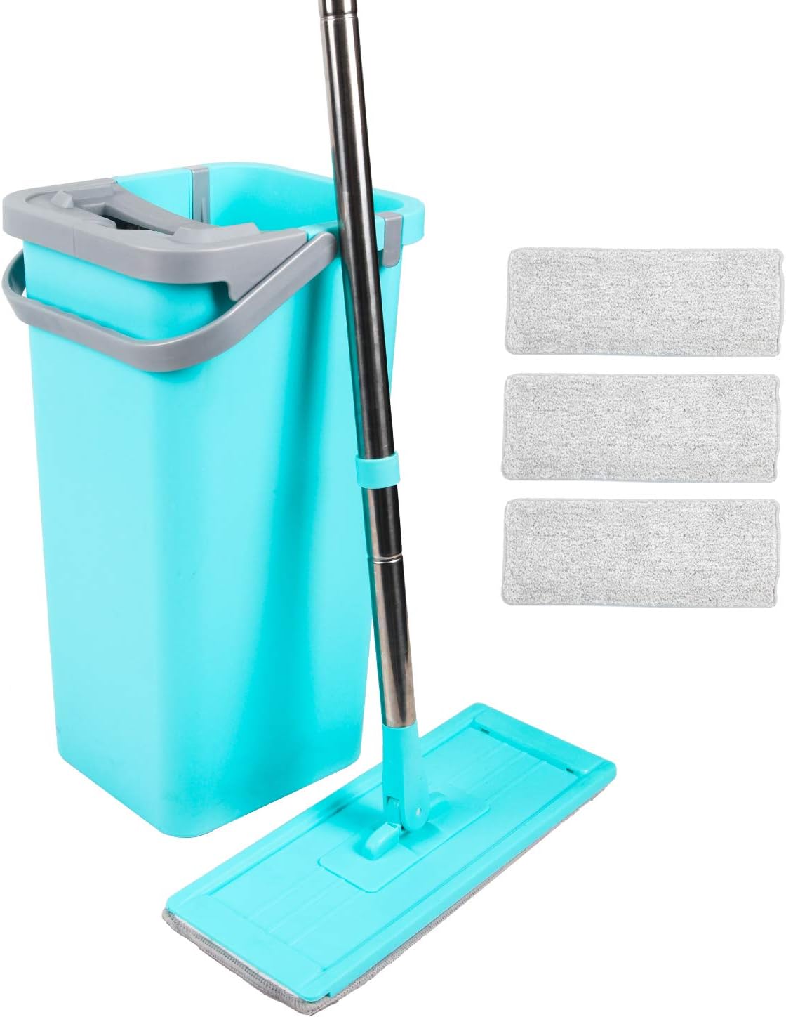 Kalokelvin Flat Mop and Buckets Set Wash and Dry Mopping System with