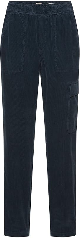 Damen Cargo-Hose aus Reiner Baumwolle Nachtblau, womenswear-30/30