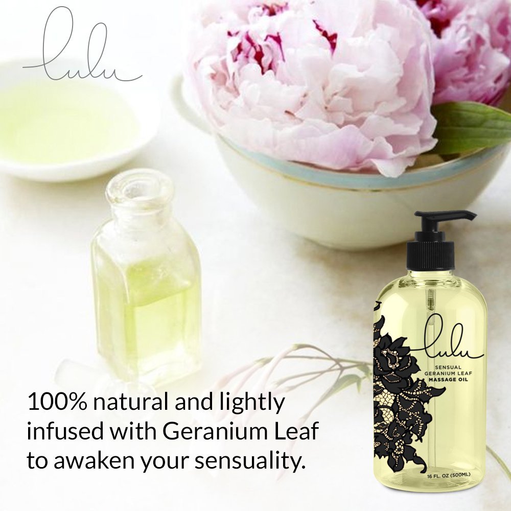 Lulu Massage Oil 16 Ounces for Luxurious Relaxing Body Massages