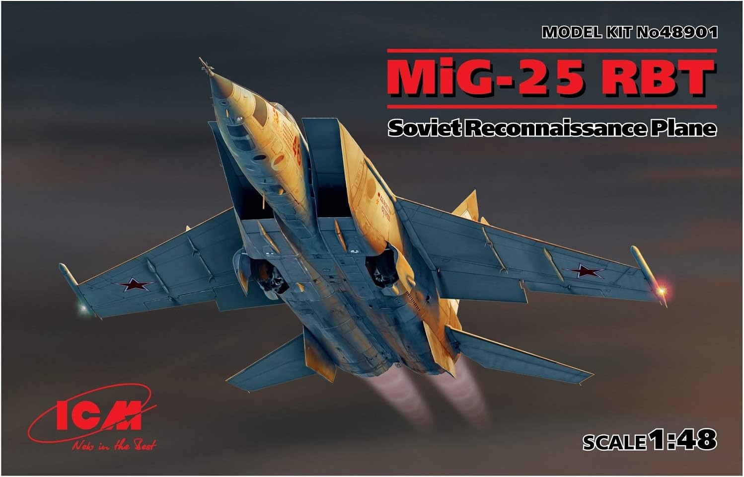 ICM 48901 – Maqueta de Mig de 25 RBT, Soviet Recon Kurenai ssance Plane 100% New Molds